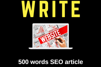 write a high quality 500 words SEO article spanish in 2 days