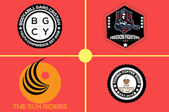 design a professional and unique flat and round  logo