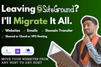 transfer website from siteground to new hosting