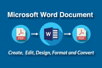 expertly create, edit, format, and design ms word documents