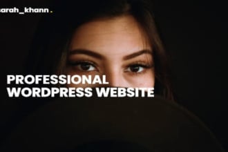 create and redesign professional wordpress website
