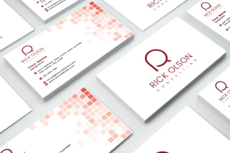 do custom business card and stationery design