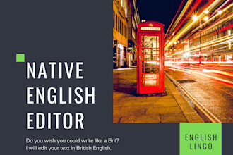 be your native english editor