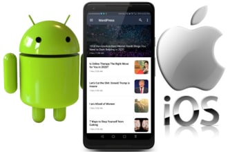 create android, ios apps for your wordpress news or blog website