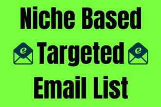 provide business mail address, niche targeted email list