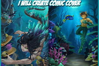 create a comic cover