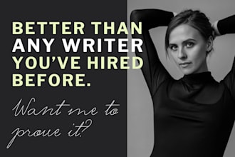 write your website content, brand story, and marketing copy