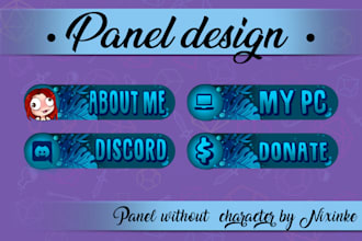create twitch panels and logo