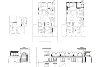 create architectural drawings 2d 3d in autocad and revit