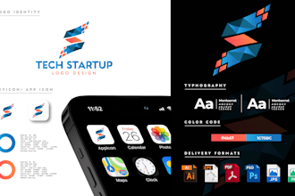 do tech logo design software crypto and technology business