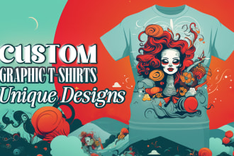 create a unique custom graphic t shirt design