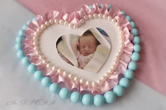 make your photo in a pink heart witha a little text in a day