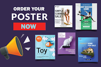 eye catching flyer and poster design