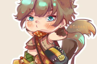 draw cute chibi characters in anime style