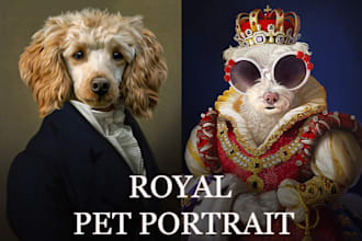make a royal portrait of your pet
