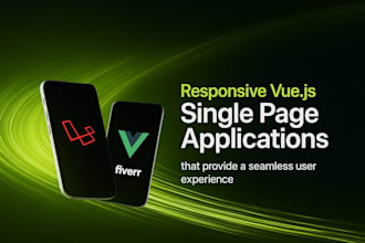 build responsive vue js single page applications