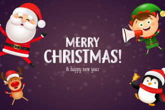 design christmas cards and social media graphics