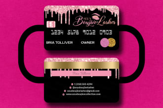 do credit card style business card design