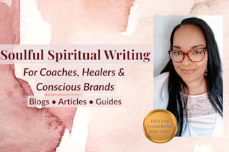 create content on spiritual growth and holistic wellness