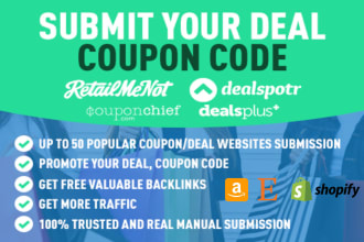 submit your coupon code and deal upto 150 coupon submission site