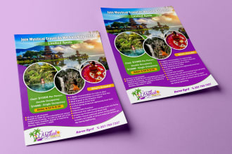 design professional travelling flyer