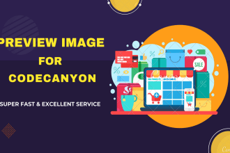 design stylish codecanyon preview image for you