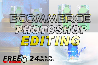 do ecommerce photo edit, background remove, photo retouch
