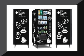design any vending machine wrap