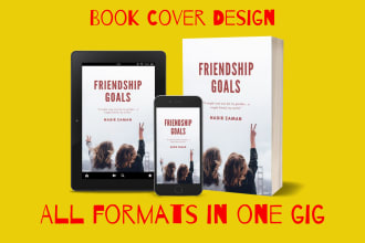 do book cover design, kindle cover and kdp paperback cover