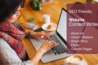 create mission statement and about us page for your business