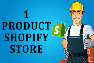 design shopify one product store with top niche research