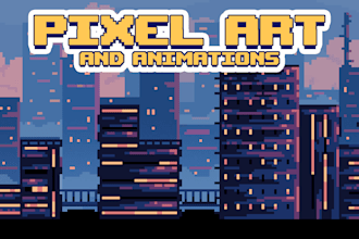 create custom pixel art animation for you