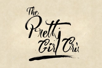 design lettering and signature logo