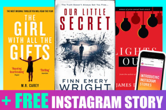 design a professional ebook or kindle cover with bonus