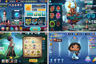 design and develop stunning UI for PC and mobile games