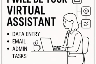 be your virtual assistant for data entry, email and admin tasks