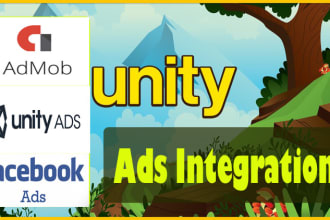 integrate admob ads, unity ads, meta ads in your games and apps