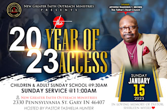 design a magnificent church, business and event flyer