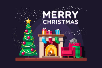 design christmas banner ads for your social media