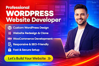 create or design wordpress learndash website, online course setup design