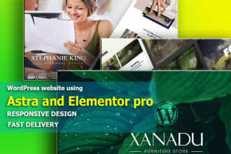 create your wordpress website using astra and elementor pro