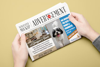 design outstanding ads for newspaper and magazine