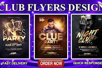 design club flyers within 6 hours