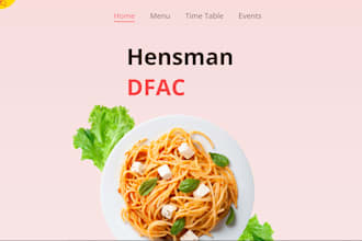 create a professional website for business