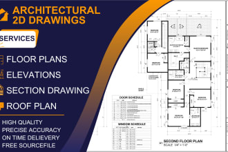 creat 2d floor plans, elevations, sections in autocad