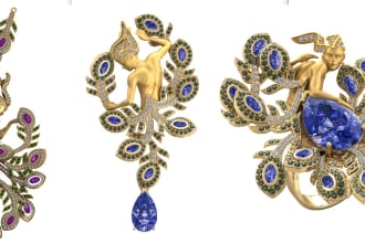 create 3d sculptures of jewelry special for you