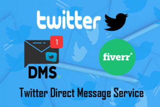 do twitter marketing and send direct message to targeted audiences