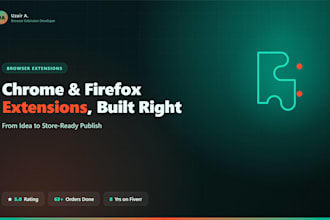 build chrome and firefox browser extensions, built right