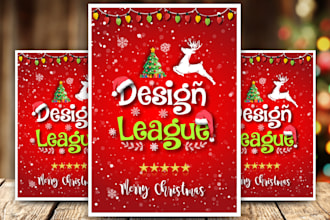 create christmas, flyer, greeting card or poster design, etc