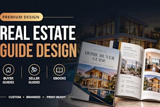 design real estate home buyer guide, seller guide, ebook or lead magnet